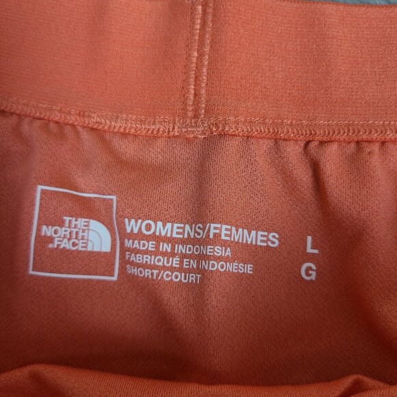 The North Face Printed NF0A7QLM987 Wander Shorts Women's Coral Polyester‎ Size L - Picture 3 of 10